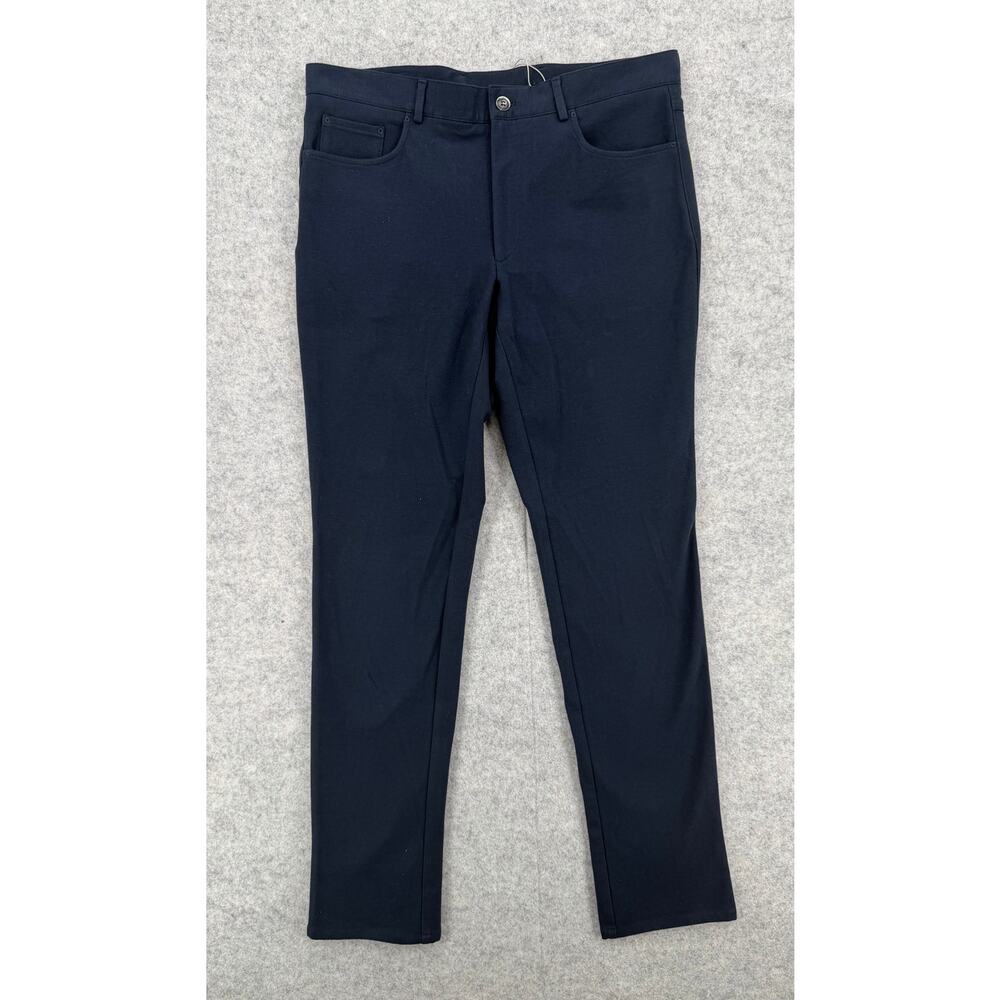 NWOT Samuelsohn Elite Tech Navy Blue 5-Pocket Pants by Nordstrom Size Men's 35